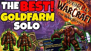 The BEST SOLO Goldfarm in The War Within Solo Stealth Farming in Delves [upl. by Troy162]