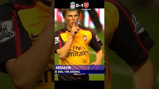 Liverpool vs Arsenal  Arshavin Foooouurr BPL 200809 footballshorts shorts [upl. by Siari]