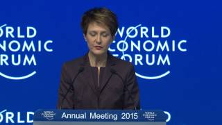 Davos 2015  Special Address by the President of the Swiss Confederation [upl. by Leile]