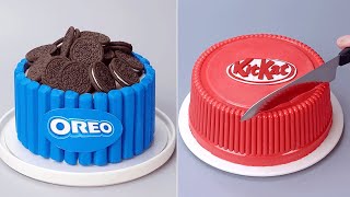 Ultimate KITKAT amp OREO Chocolate Mixed Cake  DIY Chocolate CAKE TRICK  Cake Decorating Ideas [upl. by Llednik]