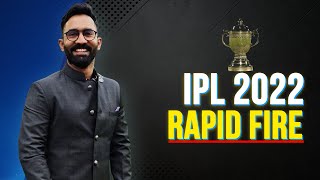 IPL 2022 Rapid Fire ft Dinesh Karthik [upl. by Vinita757]