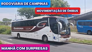 MOVIMENTO DE ÔNIBUS NA RODOVIÁRIA DE CAMPINAS  SP  COM A PRESENÇA DO MARCOPOLO G6 DA GARDÊNIA [upl. by Yablon]