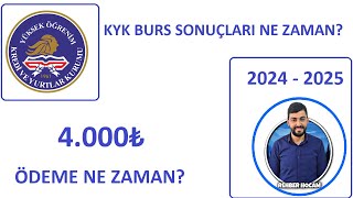 KYK BURS SONUÇLARI NE ZAMAN KYK TOPLU BURS ÖDEMESİ NE ZAMAN BURS TAAHHÜTNAME ONAYI [upl. by Perle]