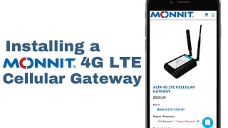 Installing a Monnit 4G LTE Cellular Gateway [upl. by Senecal]