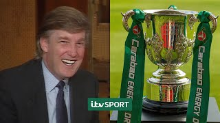 🏆😧 When Donald Trump did the League Cup draw  ITV Sport Archive [upl. by Lucina]