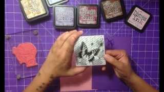 TIPS SOBRE TINTAS PARA SCRAPBOOKING [upl. by Auhs]