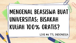 KULIAH GRATIS ITU NYATA Mengenal Sistem Biaya Kuliah dan Beasiswa di Kampus [upl. by Rudyard]