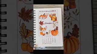 November 2024 bullet journal cover page shorts planwithme journal bulletjournal [upl. by Goodspeed]