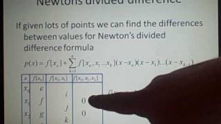 Interpolation  Newtons forwarddifference methods [upl. by Wilscam783]