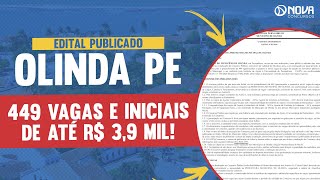 Concurso Prefeitura de Olinda PE 499 vagas e iniciais de até R 39 mil [upl. by Browne]