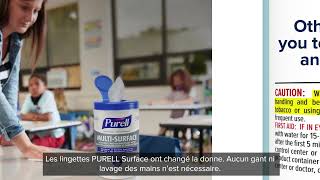 PURELL® Professional Multi Surface Sanitizing and Disinfecting Wipes Video Canada [upl. by Erdied502]