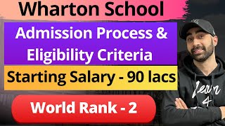 Wharton School  MBAEMBA All About MBA Fees Eligibility Average Salary Batch Profile [upl. by Eedrahc]