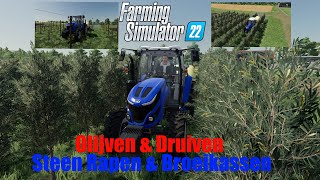 HautBeyleron Farming Simulator 22 DruivenampOlijven verzorgen Stenen rapen Broeikassen onderhouden [upl. by Lem490]