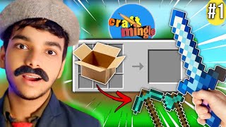 Crafting MINECRAFT Diamond Tools with CARDBOARD 🔥 CRAFT MINGLE  EP01 💥 [upl. by Cassiani]