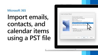 Import emails contacts and calendars in Outlook [upl. by Philemol]