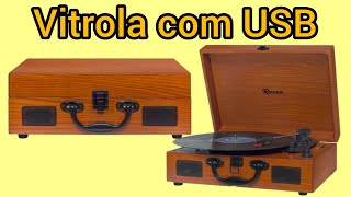 Raveo Vitrola com USB e Bluetooth Sonetto Wood 10W marrom [upl. by Yffat898]