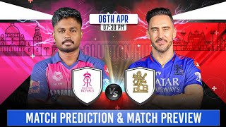 IPL 2024 19th Match Prediction amp Pitch Report Rajasthan Royals vs Royal Challengers Bangalore [upl. by Nivan]