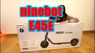 Unboxing Monopattino Elettrico SEGWAY NINEBOT E45E Bonus Mobilità novembre 2020FAVOLOSO [upl. by Annoyt470]