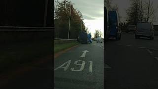 Van Crash on Bannockburn Interchange Stirling Scotland UK [upl. by Terraj341]