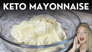 Homemade Keto Mayonnaise EASY AND FAST [upl. by Ennaeilsel]