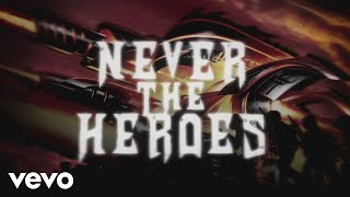 Judas Priest  Never the Heroes Lyric Video [upl. by Anom]