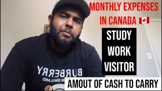 Monthly Expenses In Canada 2024  Living Expenses In Canada  canadavlog [upl. by Cedric692]