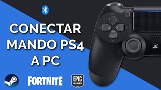 COMO conectar MANDO de PS4 en PC y JUGAR FORTNITE en 2021 [upl. by Elyagiba]