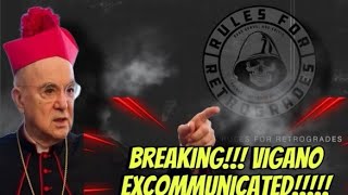 BREAKING Vigano Excommunicated [upl. by Aralomo]