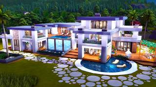 Tour Modern Villa Mansion II The Sims 4 II No CC II Сучасна вілламаєток [upl. by Icak]