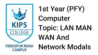 Lan Man Wan amp Network Models  1st Year Computer [upl. by Sotsirhc]