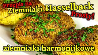 Przepis na ziemniaki harmonijkowe  Ziemniaki HASSELBACK  Ziemniaki z piekarnika 309 [upl. by Trela248]