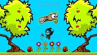 All Animals Evolution With Frosty Reaper EvoWorldio [upl. by Nailluj]