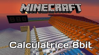 Minecraft Redstone  Calculatrice 8bit addition  soustraction [upl. by Pugh]