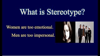 What is STEREOTYPE What does STEREOTYPE mean meaning definition examples amp explanation [upl. by Anilorak]