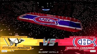 nhl 25 playoffs Montreal canadiens vs Pittsburgh penguins game 5 [upl. by Llirpa563]