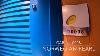 NORWEGIAN PEARL CABIN 10008  Enclosed Balcony 2017 [upl. by Lexie243]