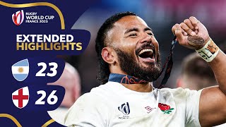 England victorious in bronze final  Argentina v England  Rugby World Cup 2023 Extended Highlights [upl. by Asilehc]