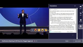 Cvent Connect July 2023 CEO Keynote  Live AI Translation Powered by Wordly [upl. by Kcitrap]