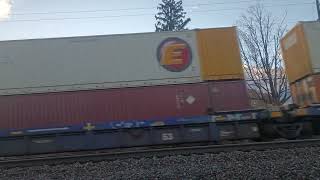 BNSF SOUTHBOUND INTERMODAL TRAIN AT LA CROSSE WI 111024 [upl. by Furey]