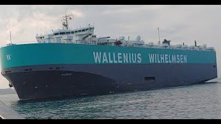 Auto Carrier Manon coming in to Halifax Harbour [upl. by Lenno]