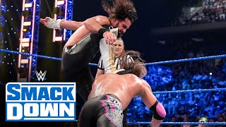 Seth Rollins’ Stomp leaves Edge seriously injured SmackDown Sept 10 2021 [upl. by Sang]