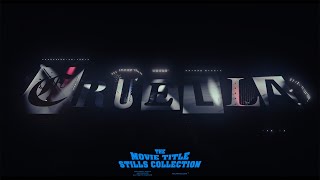 Cruella 2021 mainonend title sequence [upl. by Ocsirf]