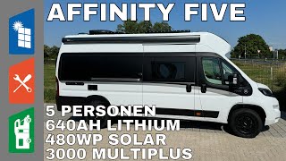 Affinity Five Van  5 Personen im Kastenwagen  MÄCHTIG ENERGIE [upl. by Dde]