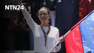 NTN24 habló con María Corina Machado en medio de la movilización ciudadana en Venezuela [upl. by Redienhcs761]