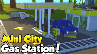 MINI CITY EP 7  quotGas Station  Vehicle Showcasequot  Scrap Mechanic Community Build [upl. by Anyaled]