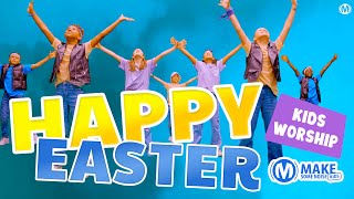 Happy Easter  Christian Easter Song Music Video  Kids Worship Dance Song Motions [upl. by Lucila63]