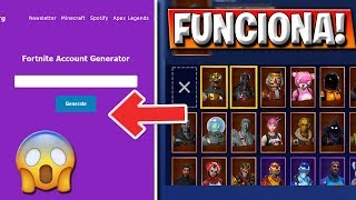 Encuentro un GENERADOR de CUENTAS de Fortnite que FUNCIONA [upl. by Alicirp]