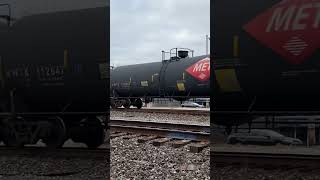 Ethanol train led by BNSF under I75 [upl. by Sualohcin]