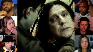 Death of Severus Snape  quotDeathly Hallows Part  2 quot  Reaction Mashup  harrypotter [upl. by Kluge]