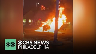 2 killed in fiery North Philadelphia car crash family and friends mourn death of Temple student [upl. by Gabbie]